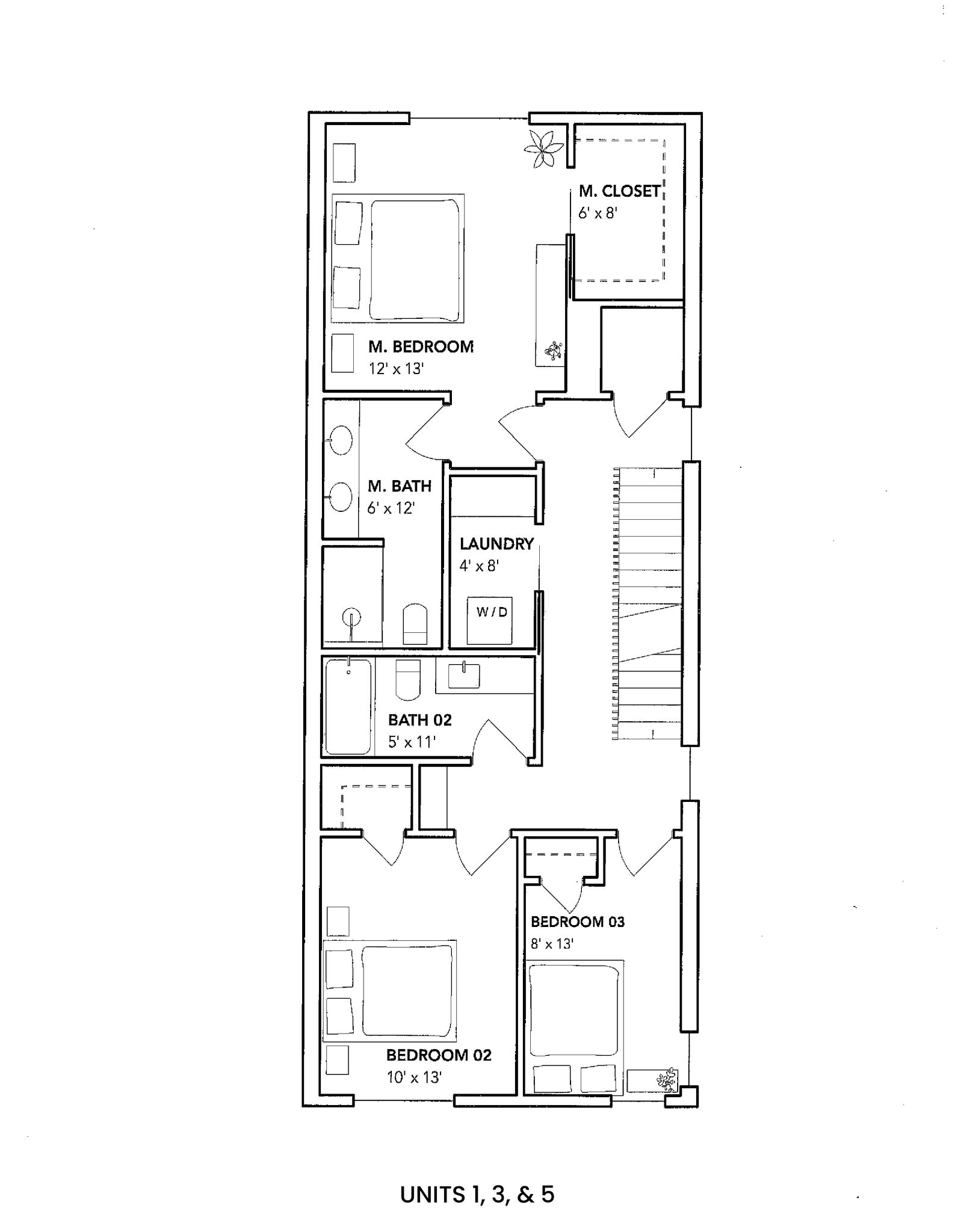 Nordic Lane (Units 1, 3, 5) floor plan